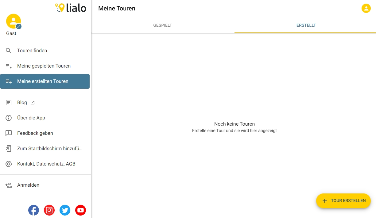 Schnitzeljagd Tour selber erstellen