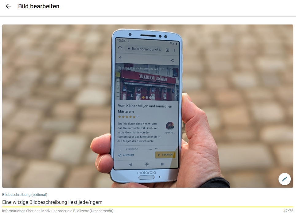 Schnitzeljagd Tour selber erstellen