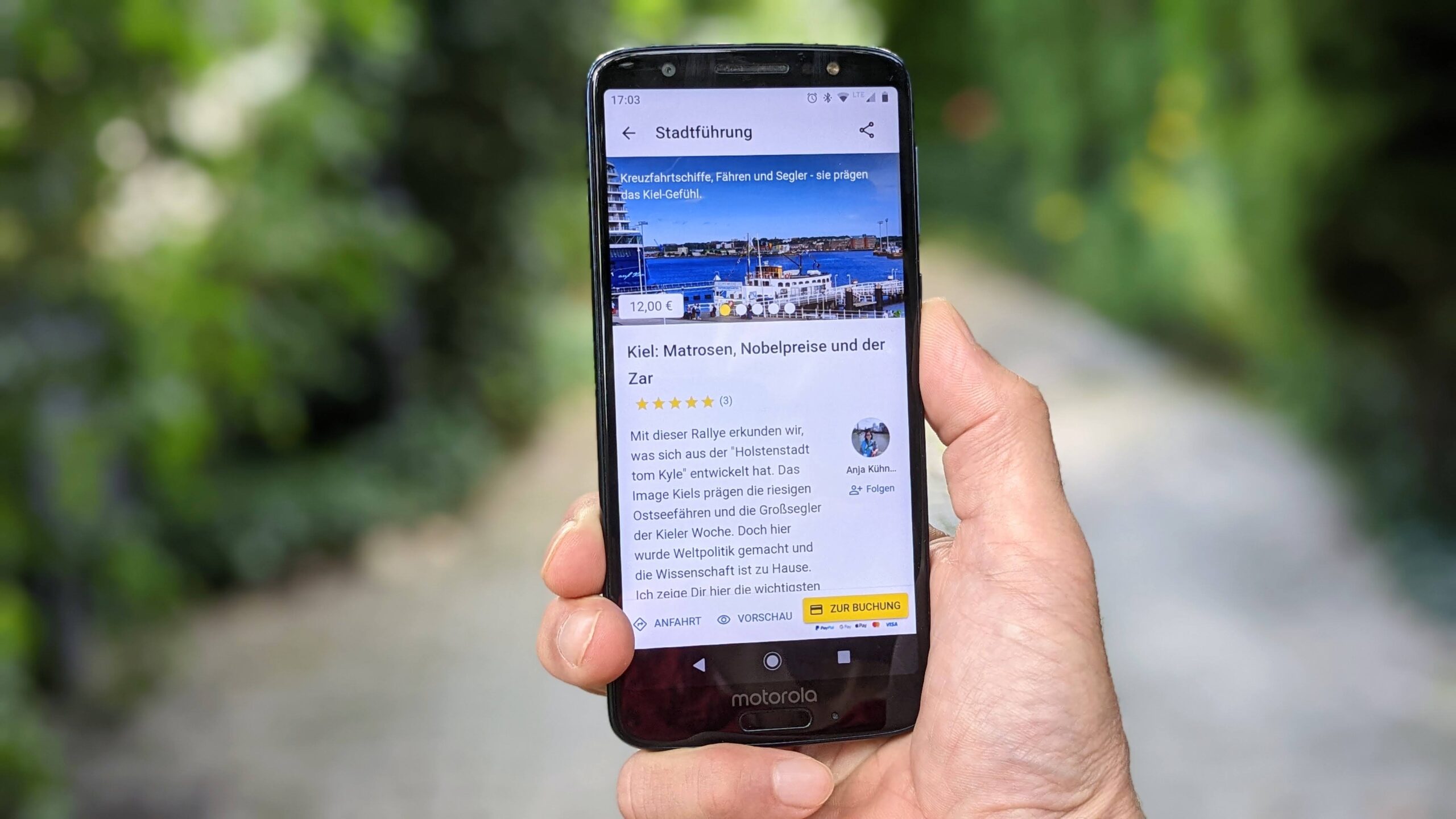 Stadtführung Kiel mit dem Smartphone