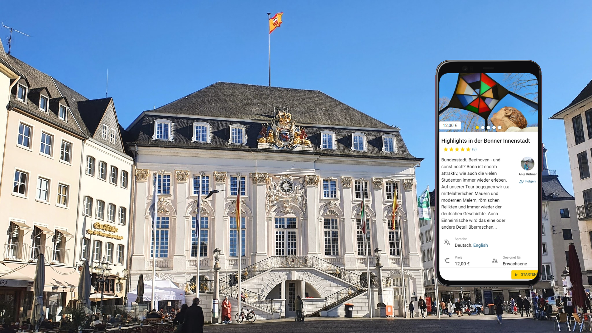 Stadtführung Bonn mit dem Smartphone