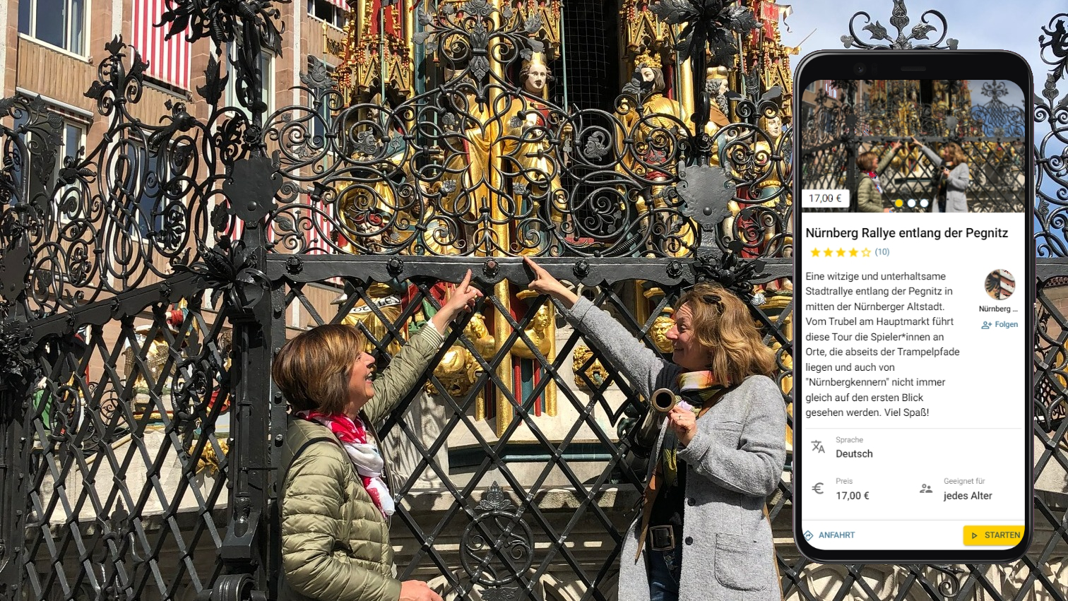 Stadtrallye Nürnberg mit dem Smartphone