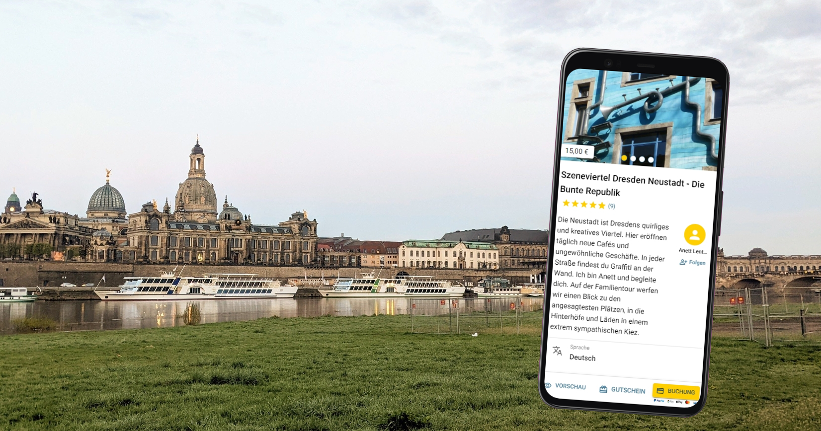 Dresden Stadtführung mit dem Smartphone