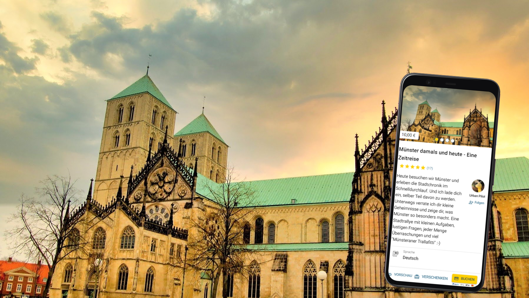 Stadtführung Münster mit dem Smartphone