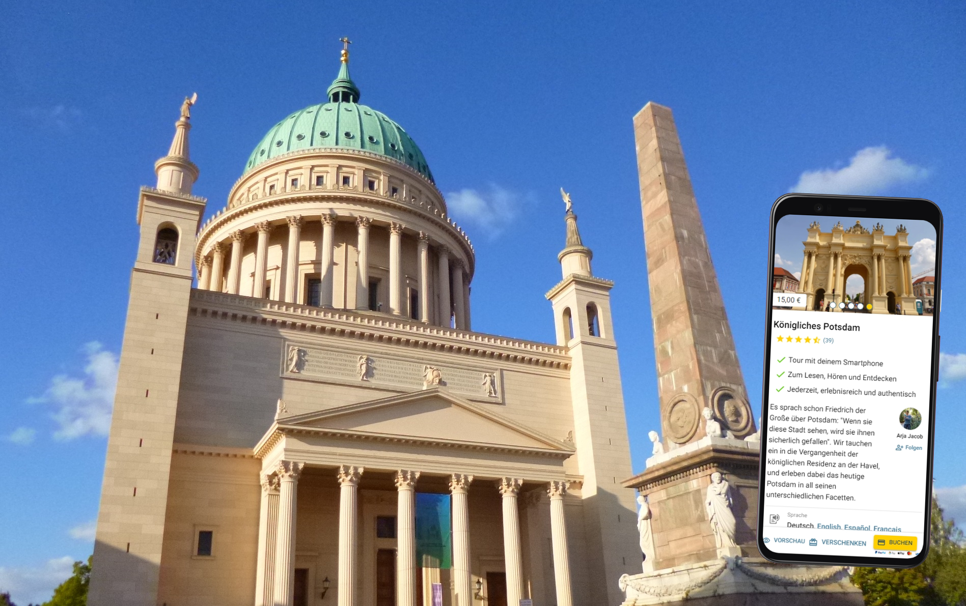 Potsdam Stadtführung mit dem Smartphone