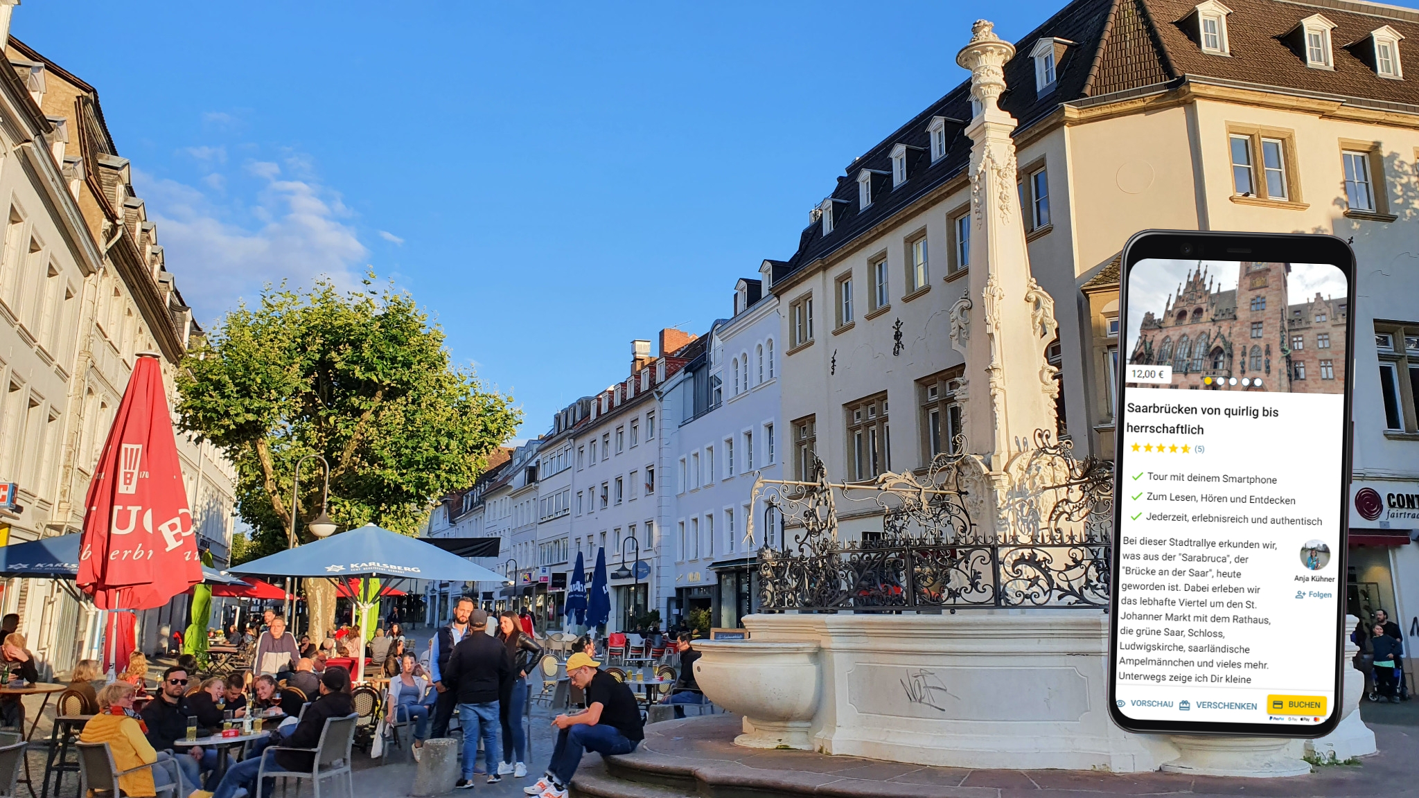 Saarbrücken Stadtführung mit dem Smartphone