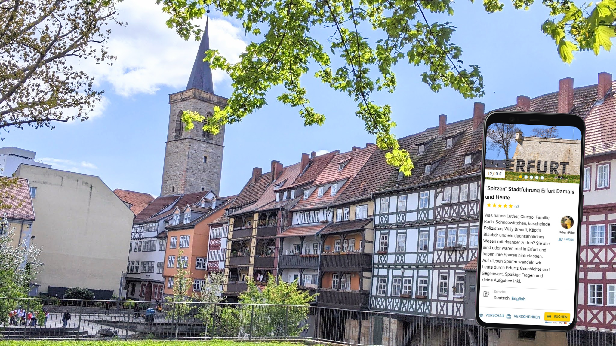 stadtführung mit dem smartphone durch erfurt