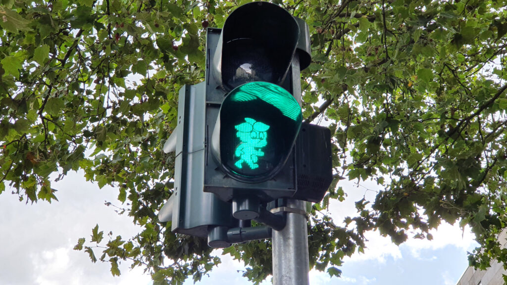 Saarbrücken Saarlodris als Ampelmännchen