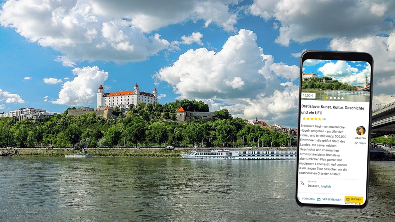 selbstgeführte stadtführung mit dem smartphone durch Bratislava