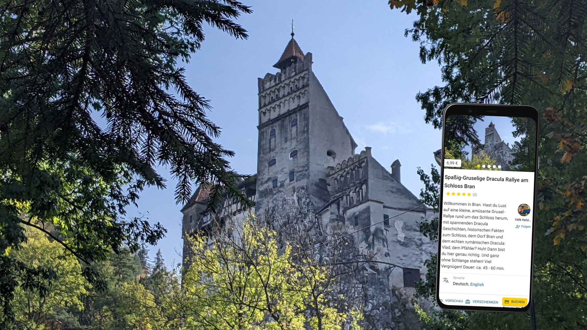 selbstgeführte stadtführung mit dem smartphone durch bran