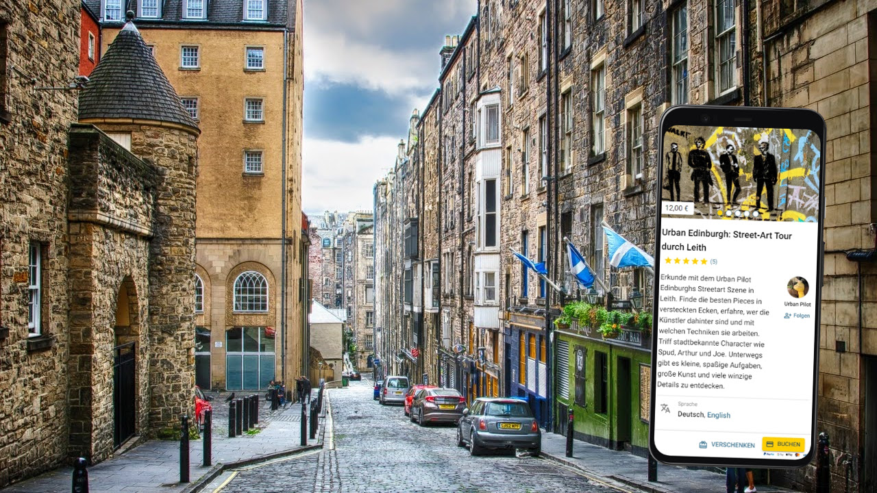 selbstgeführte stadtführung mit dem smartphone durch edinburgh
