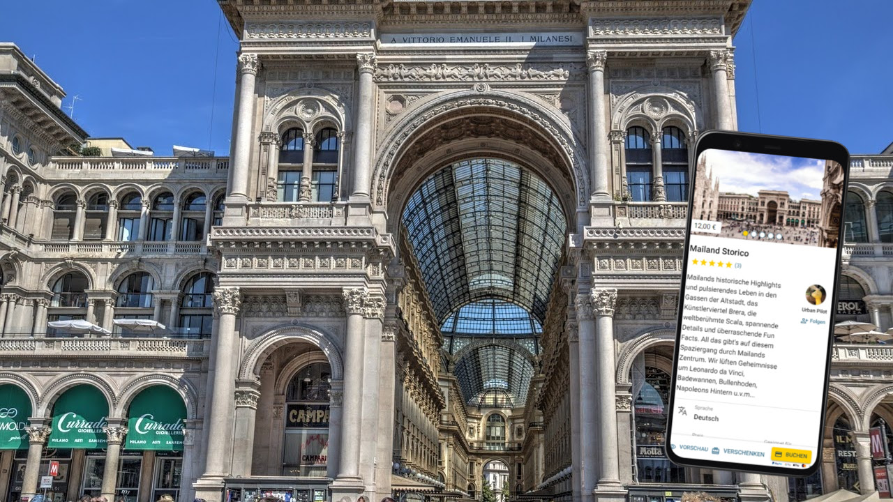 selbstgeführte stadtführung mit dem smartphone durch mailand