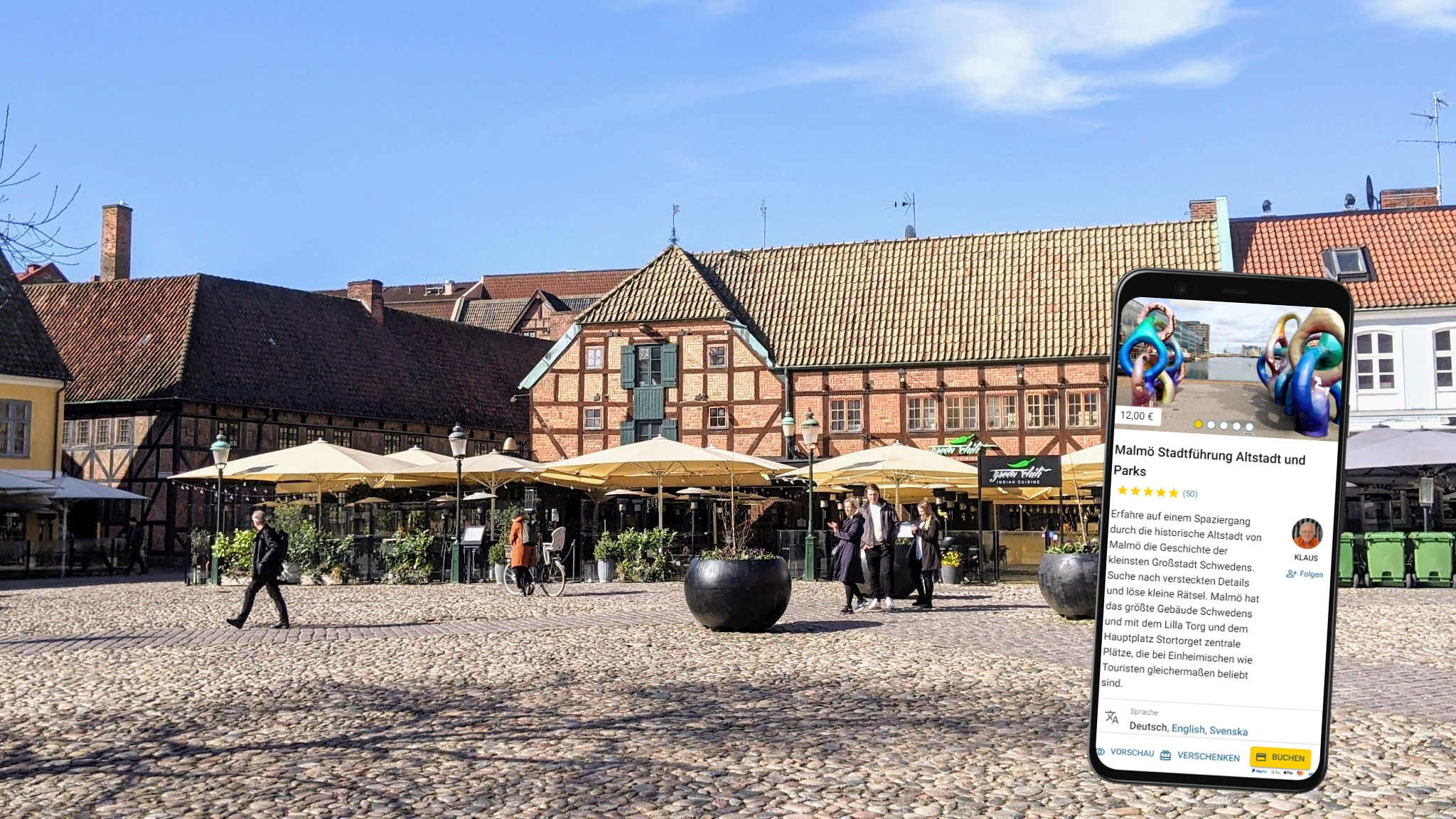 selbstgeführte stadtführung mit dem smartphone durch malmö