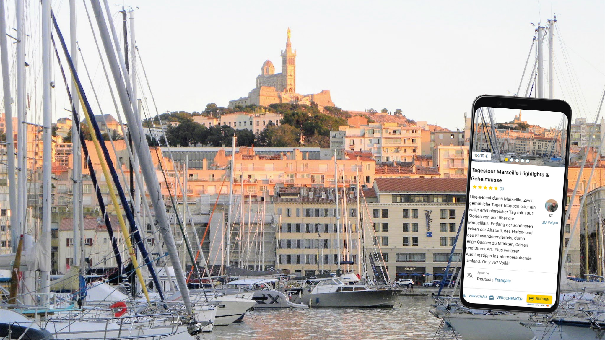 selbstgeführte stadtführung mit dem smartphone durch marseille