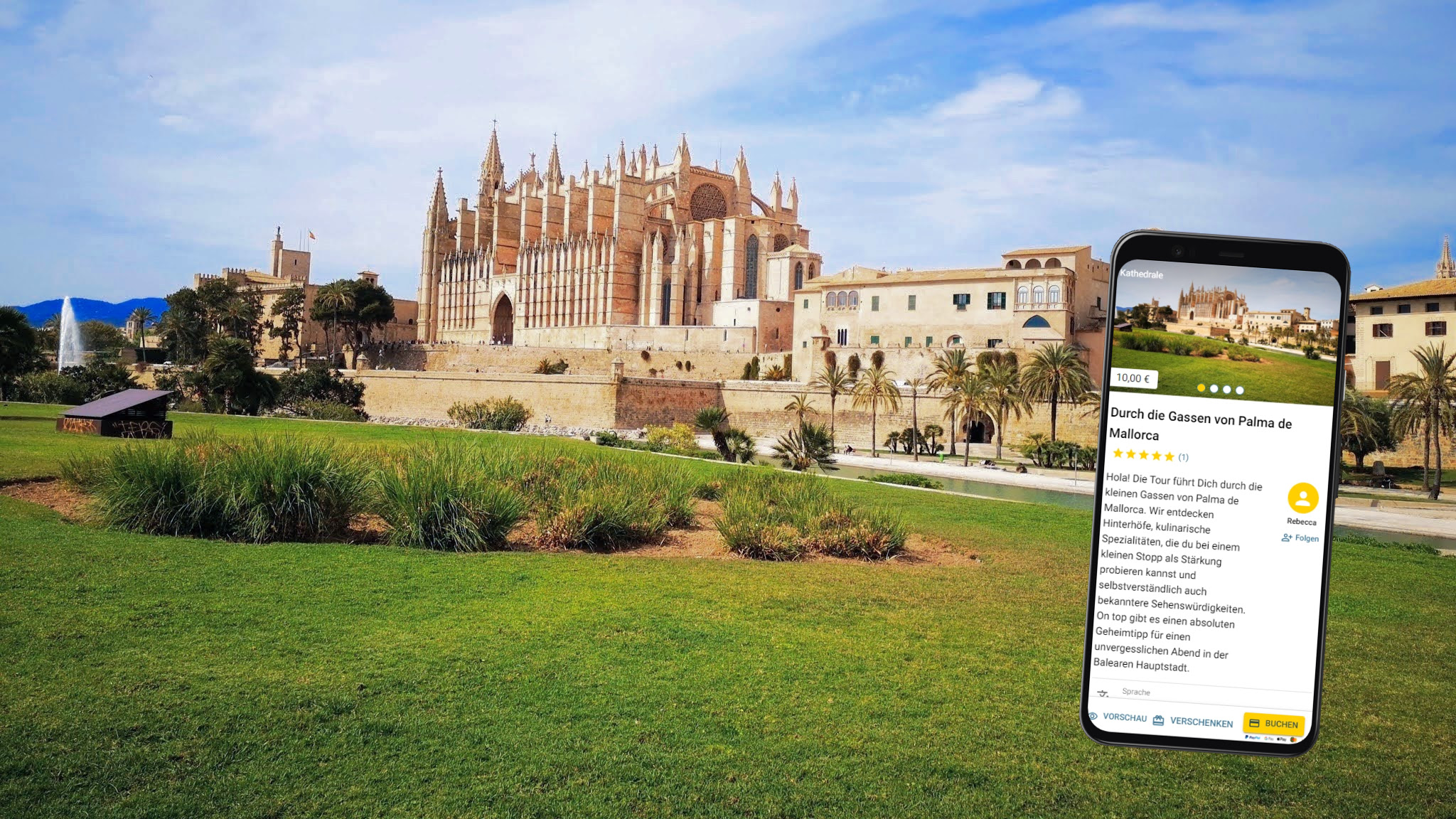 selbstgeführte stadtführung mit dem smartphone durch palma