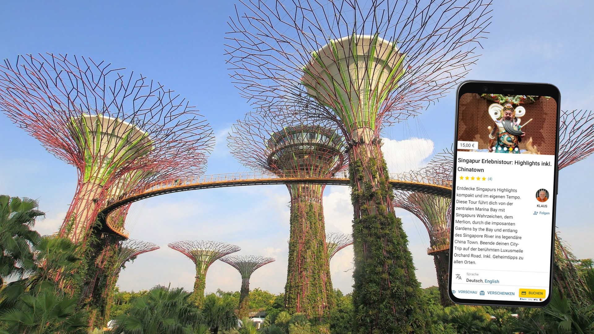 selbstgeführte stadtführung mit dem smartphone durch singapur