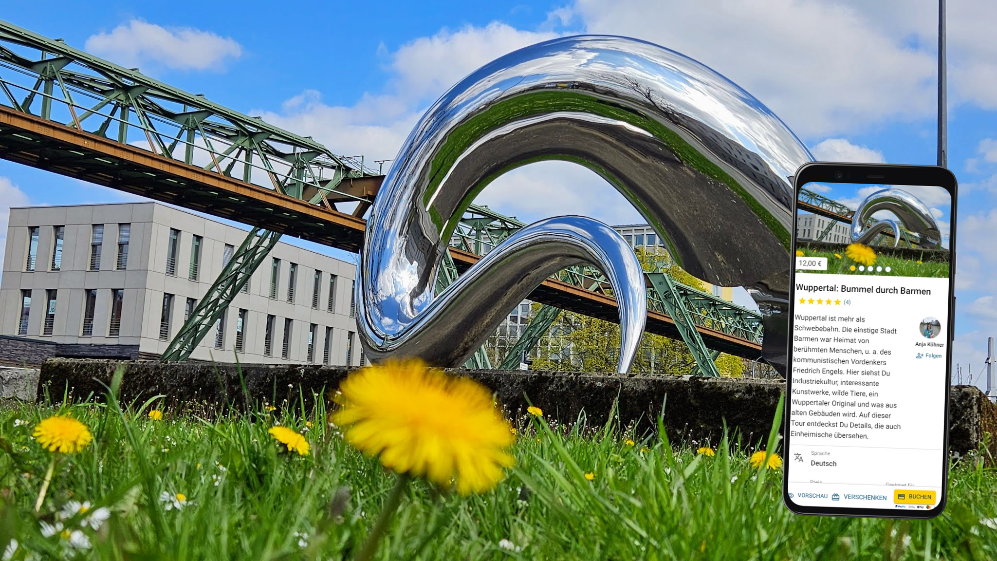 selbstgeführte stadtführung mit dem smartphone durch wuppertal