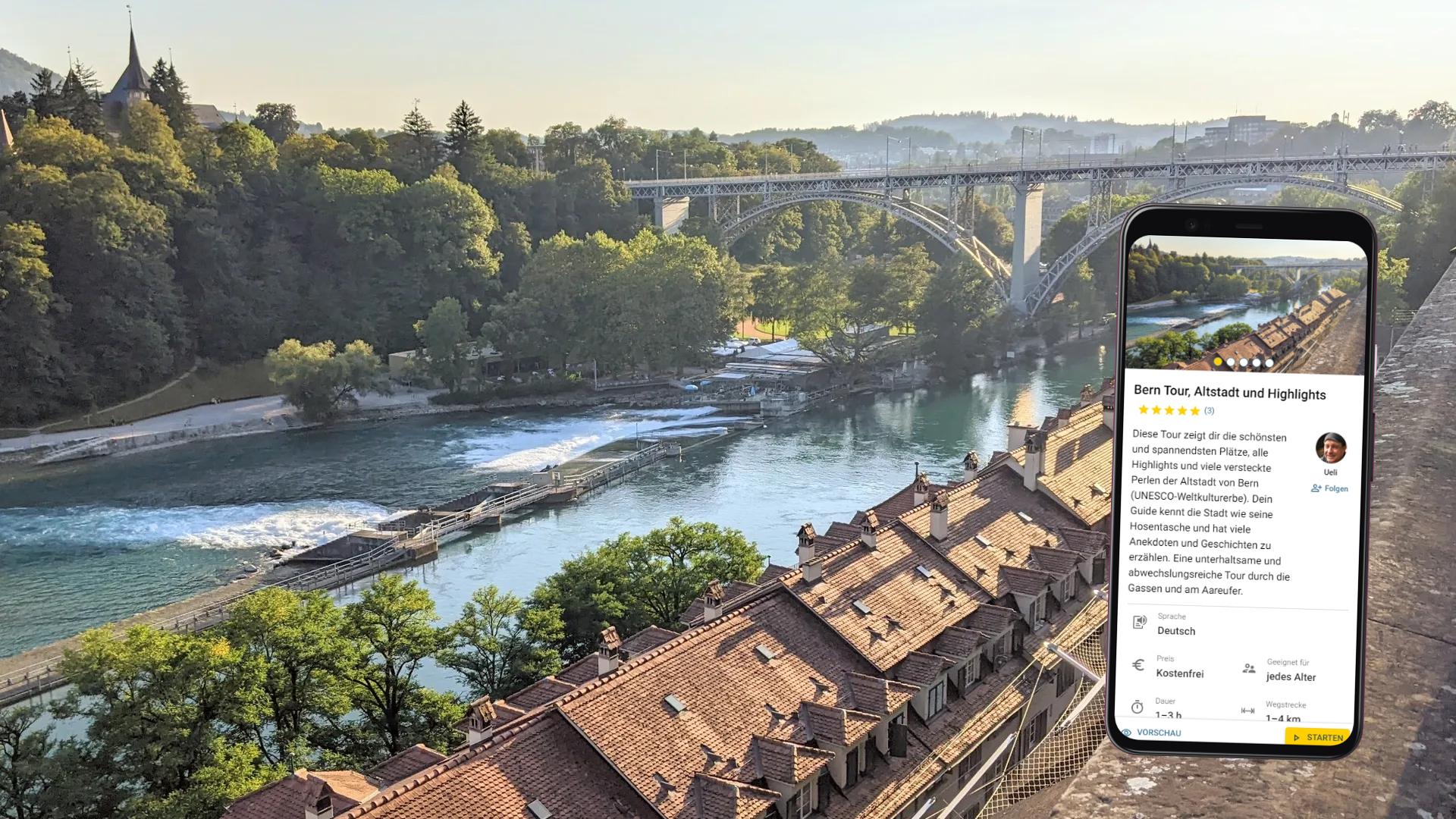 Stadtführung Bern mit dem Smartphone