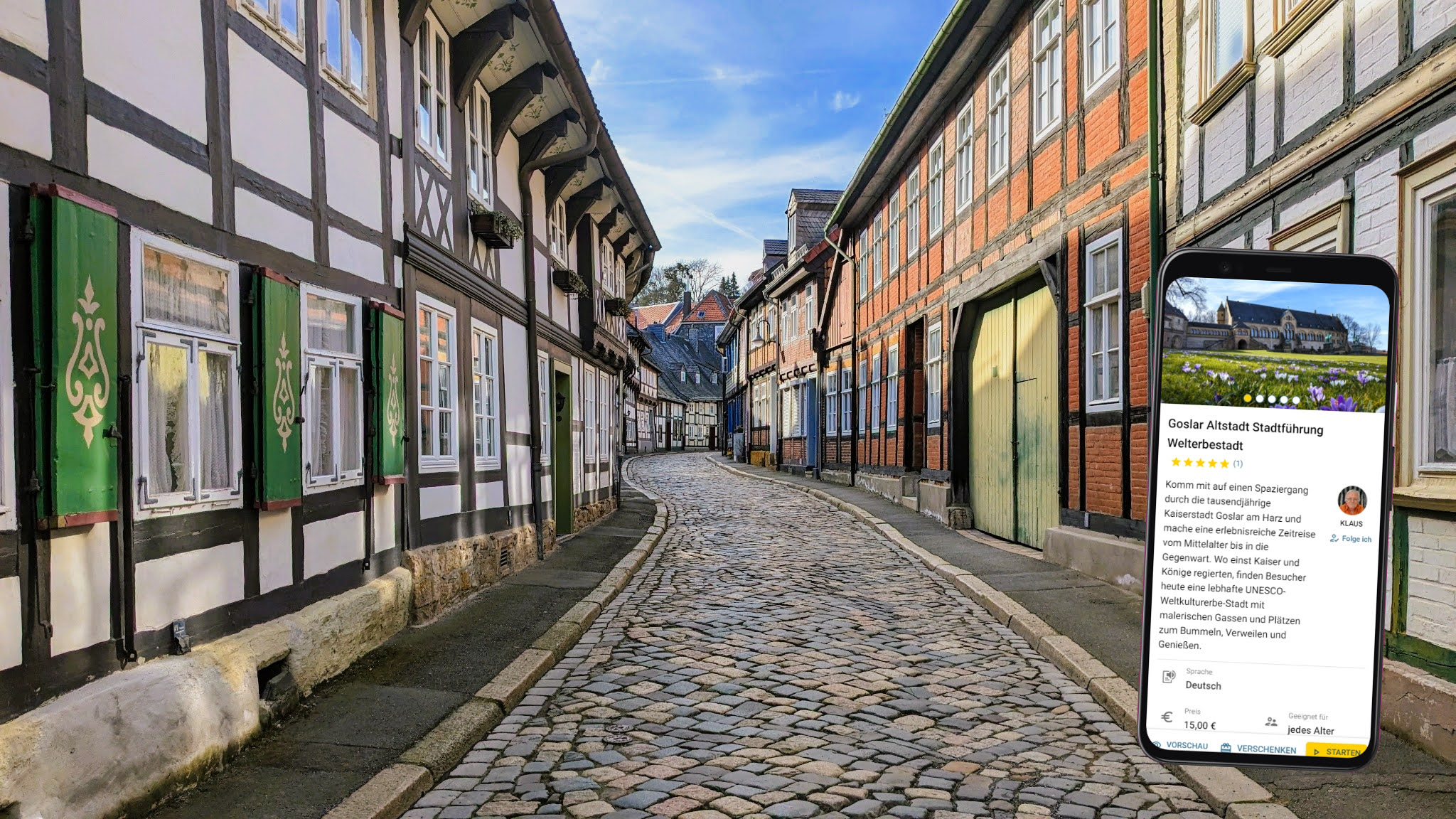 goslar stadtführung mit dem smartphone