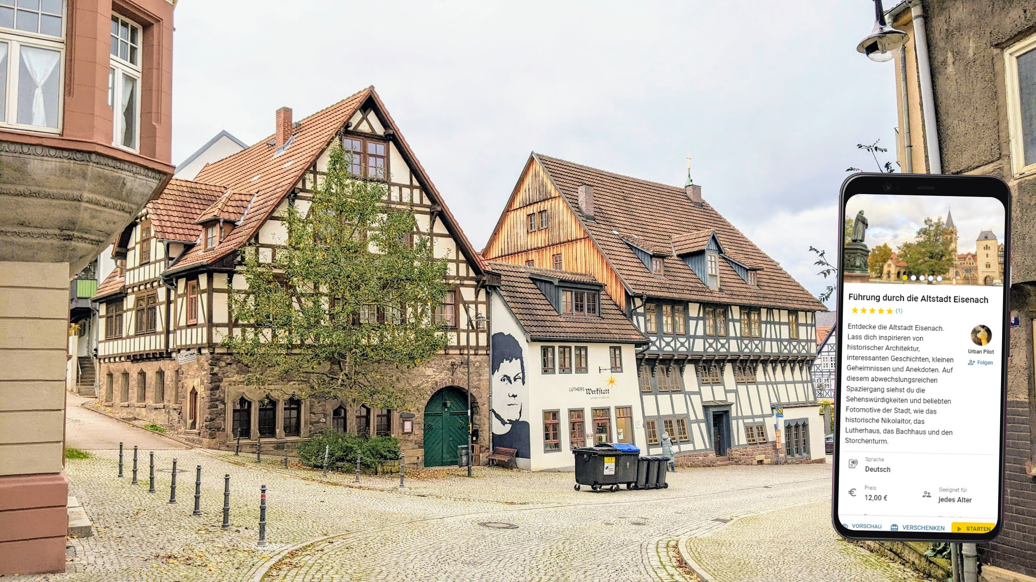 Eisenach Stadtführung mit dem eigenen Smartphone