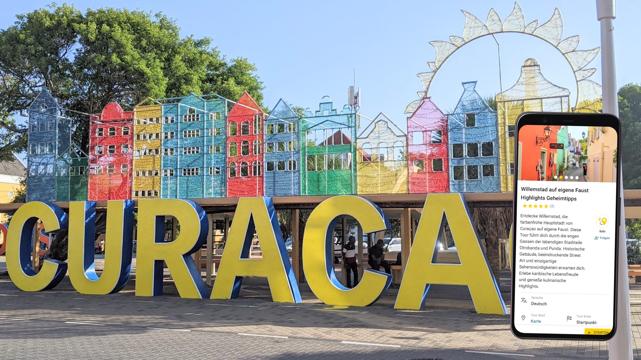 Willemstad stadtführung mit dem eigenen smartphone