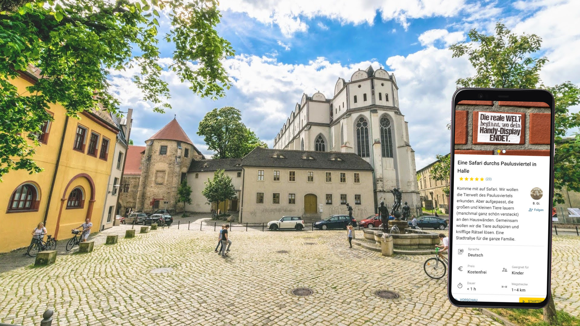 halle (saale) stadtführung mit dem smartphone