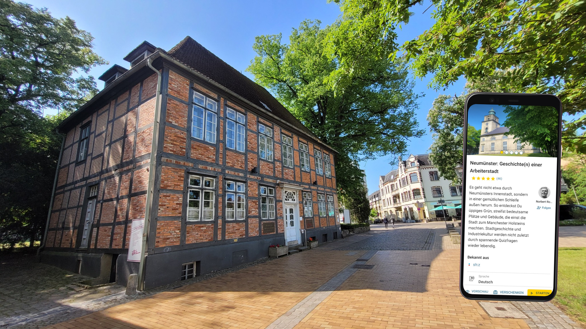 stadtführung neumünster mit dem eigenen smartphone