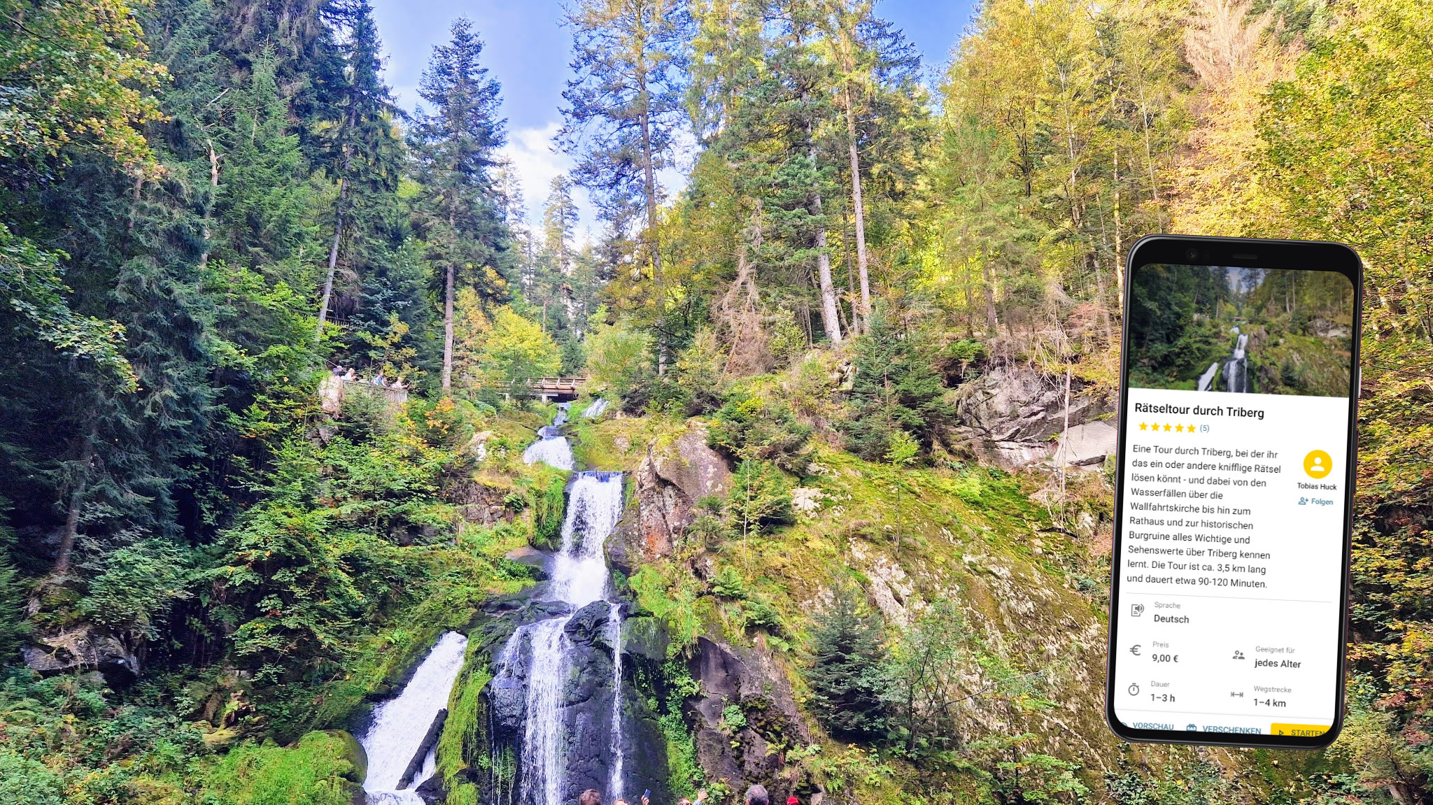 triberg stadtführung mit dem smartphone