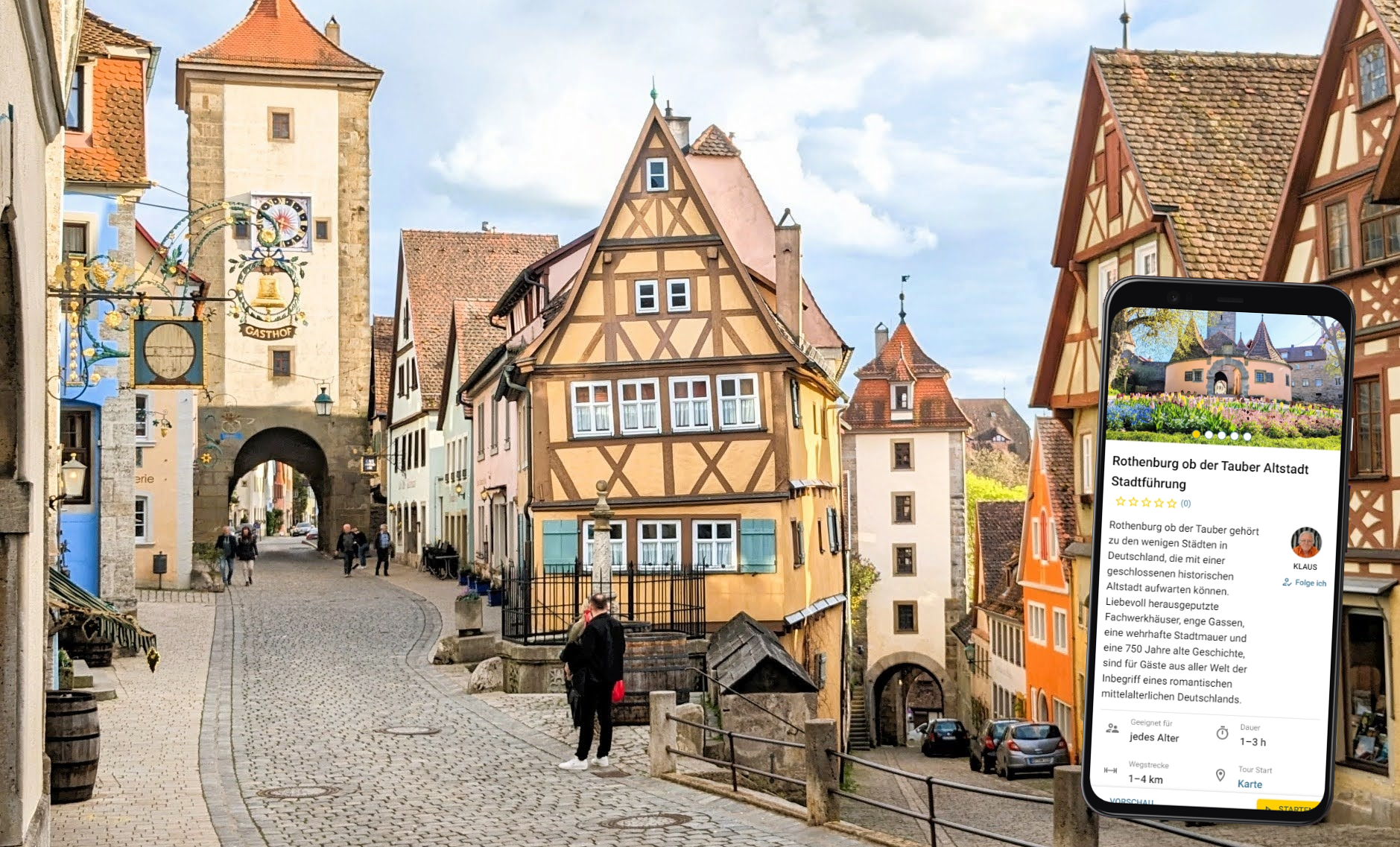 rothenburg ob der tauber stadtführung mit dem smartphone