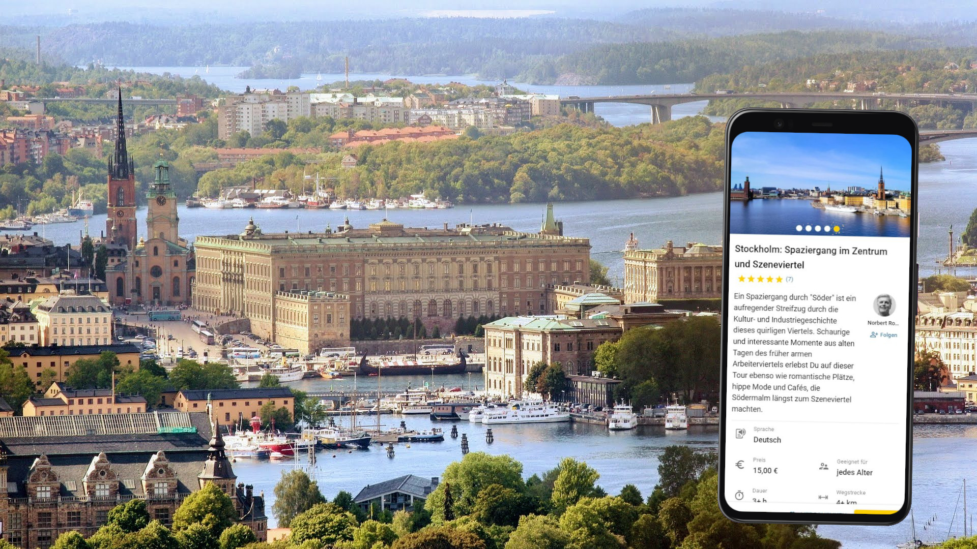 stockholm stadtführung mit dem smartphone