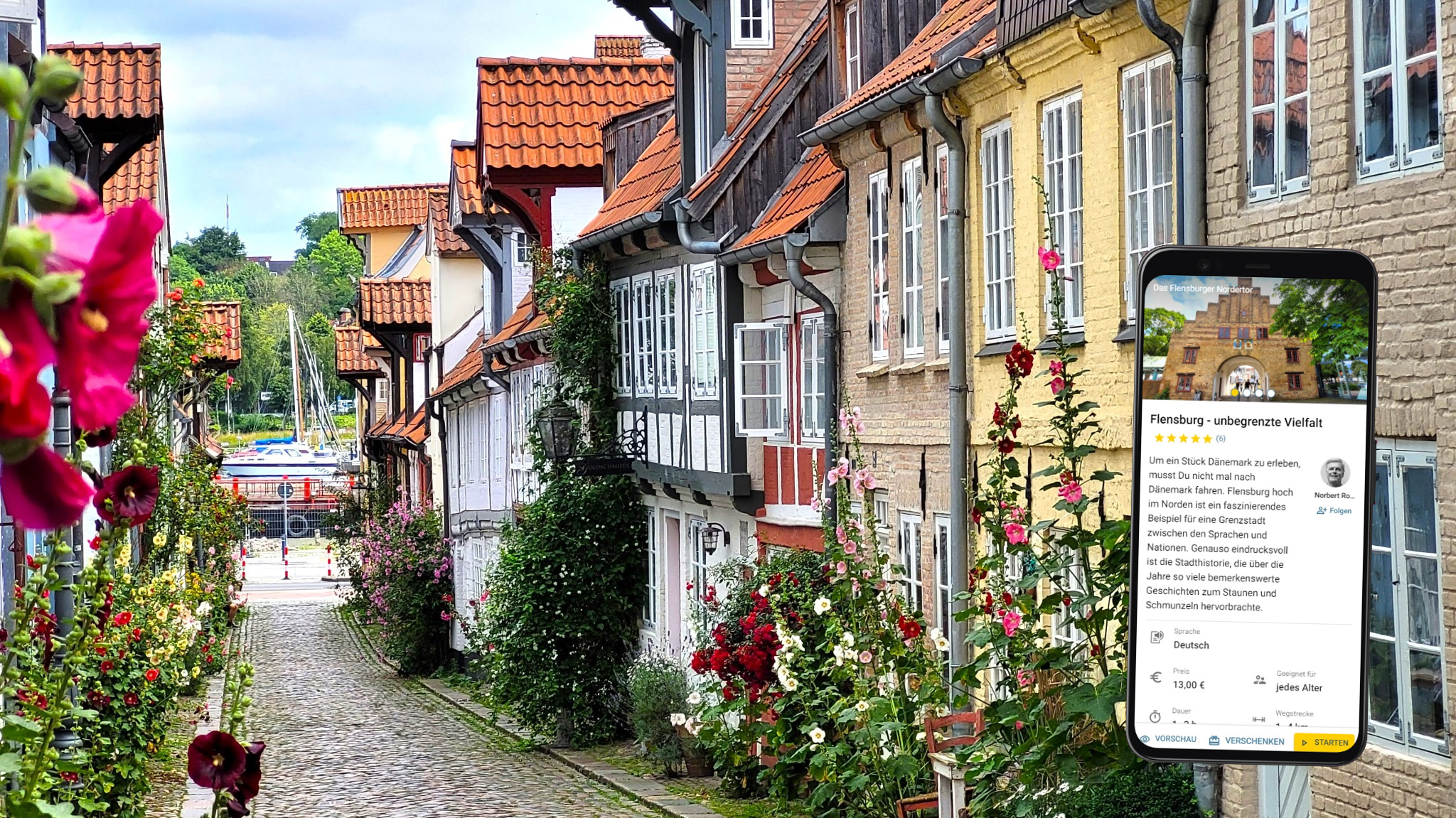 Stadtführung Flensburg mit dem eigenen Smartphone