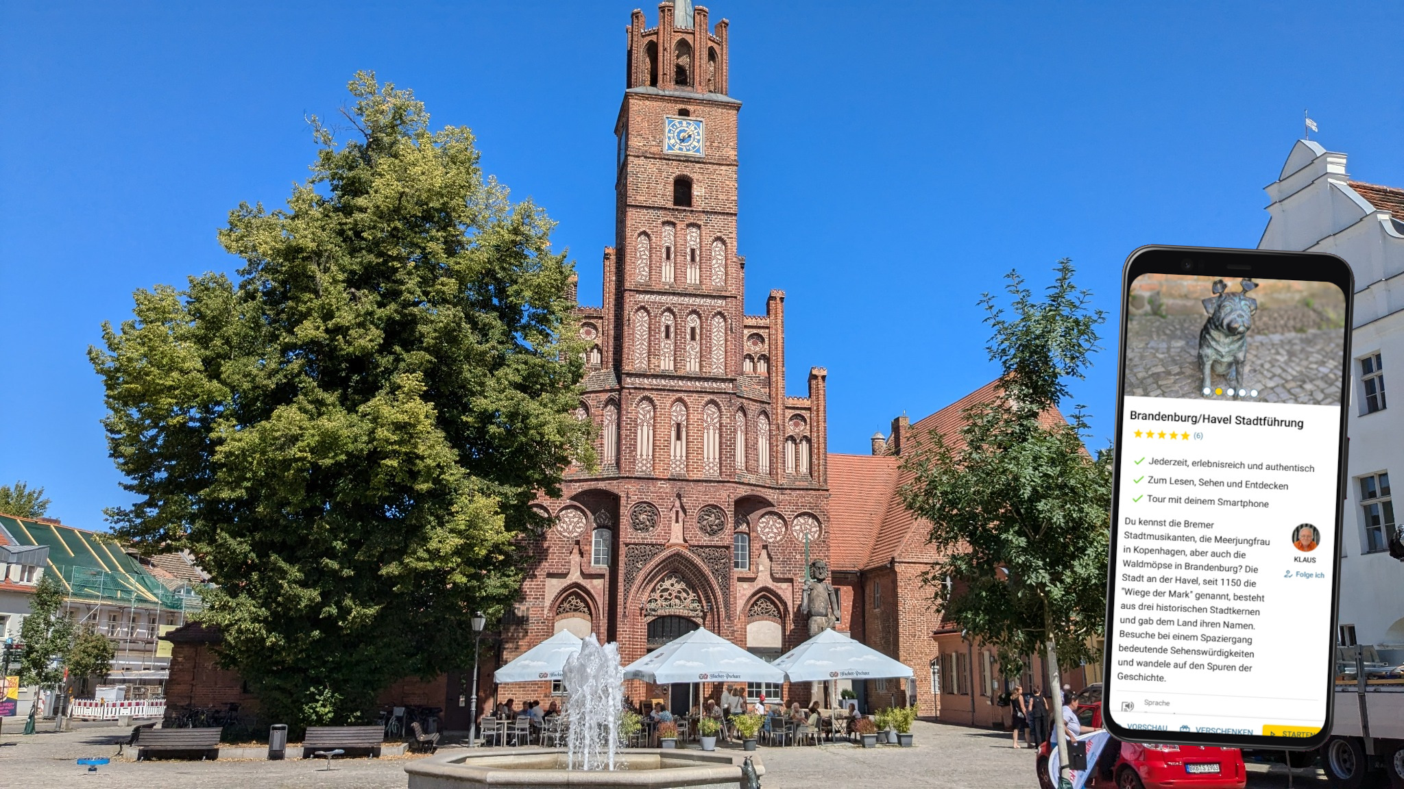 Brandenburg Stadtführung mit dem eigenen Smartphone
