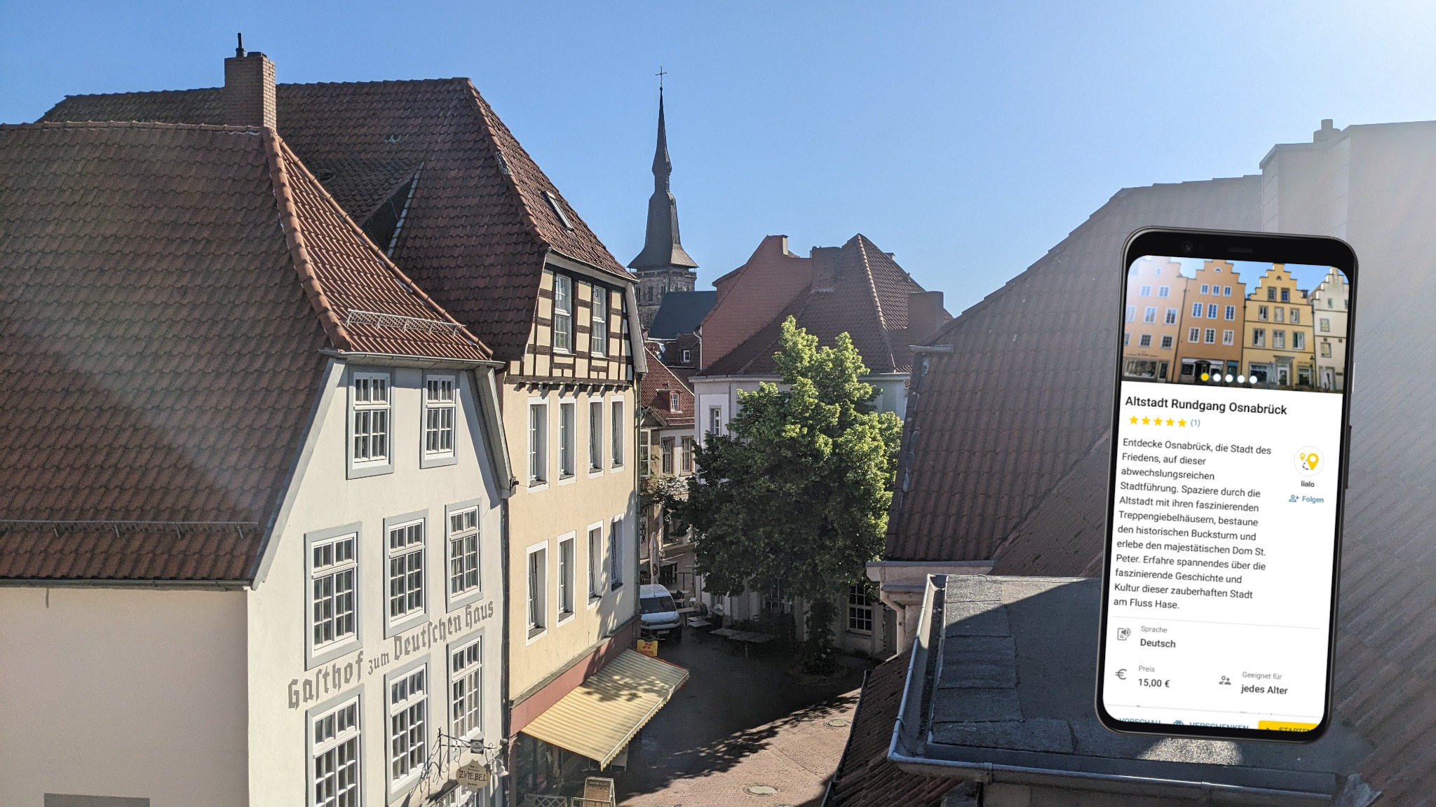 Stadtführung Osnabrück mit dem eigenen Smartphone