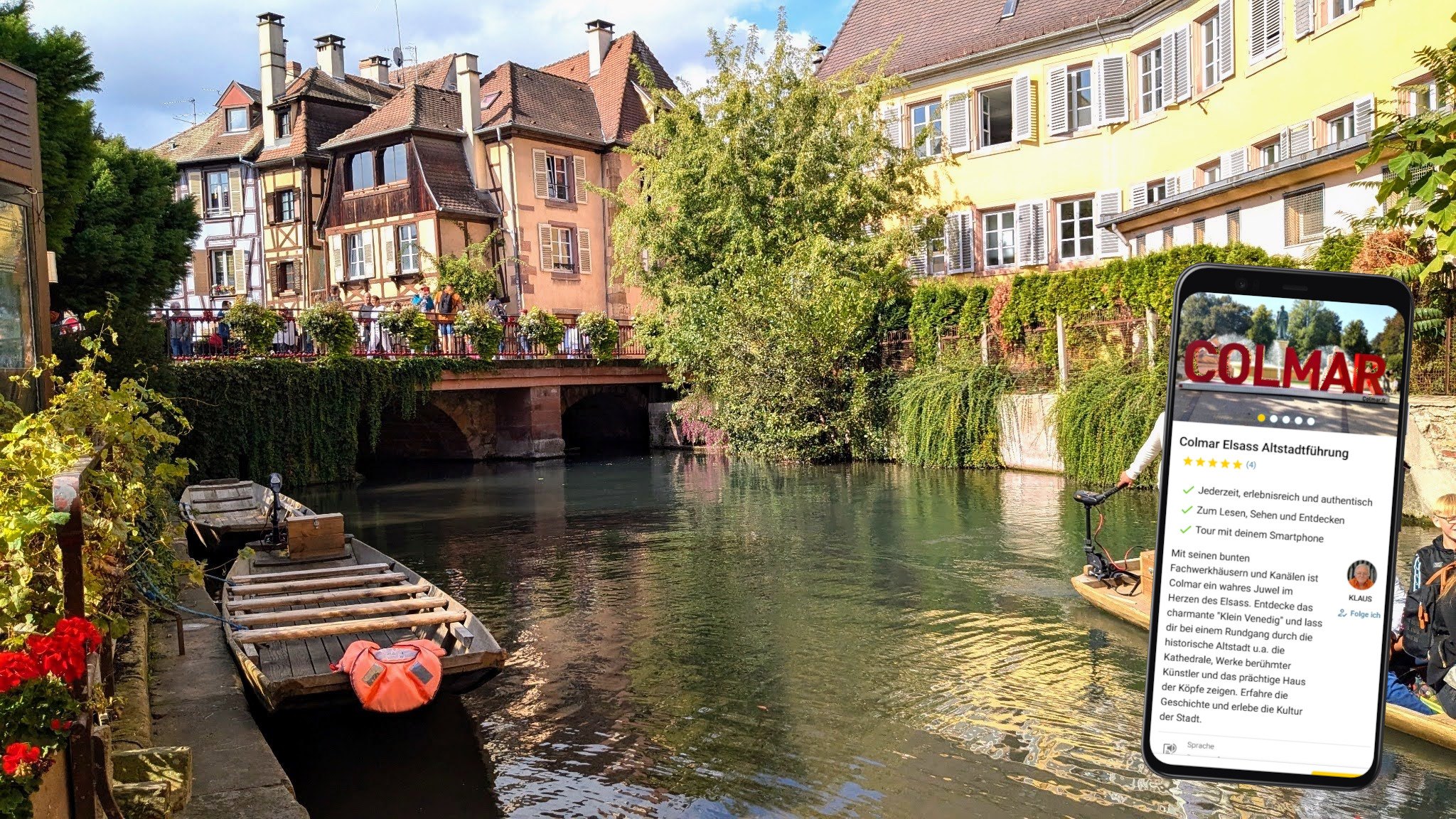 Colmar Stadtführung mit dem eigenen Smartphone
