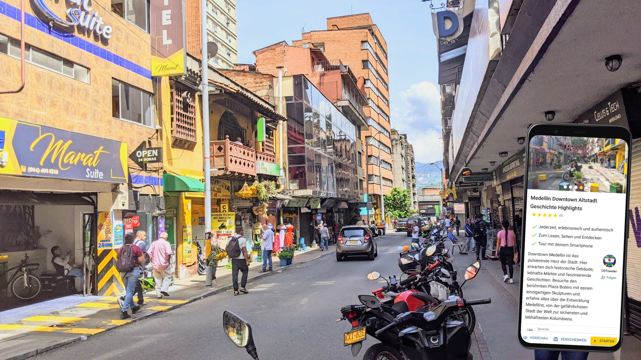 Medellín Stadtführung mit dem eigenen Smartphone