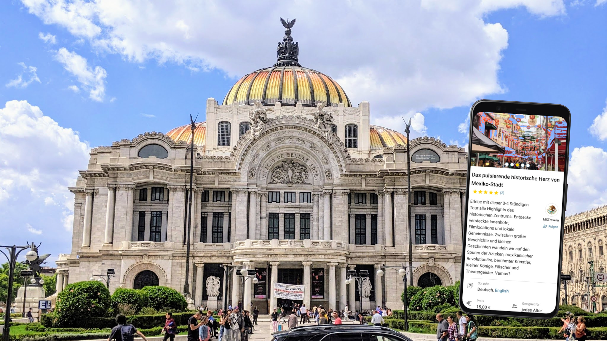 Mexiko-Stadt Stadtführung mit dem eigenen Smartphone