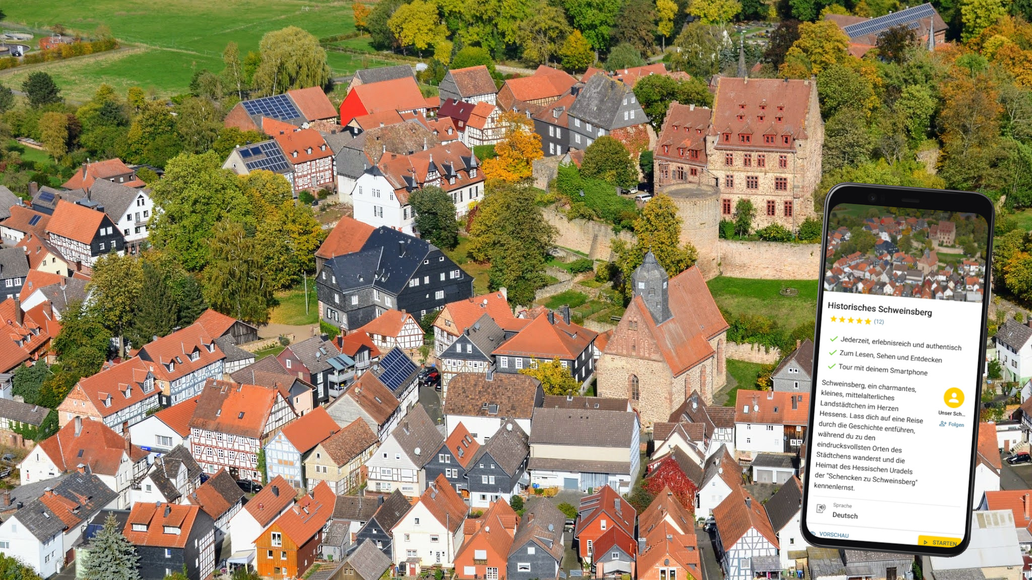 Schweinsberg stadtführung kostenlos mit dem eigenen smartphone