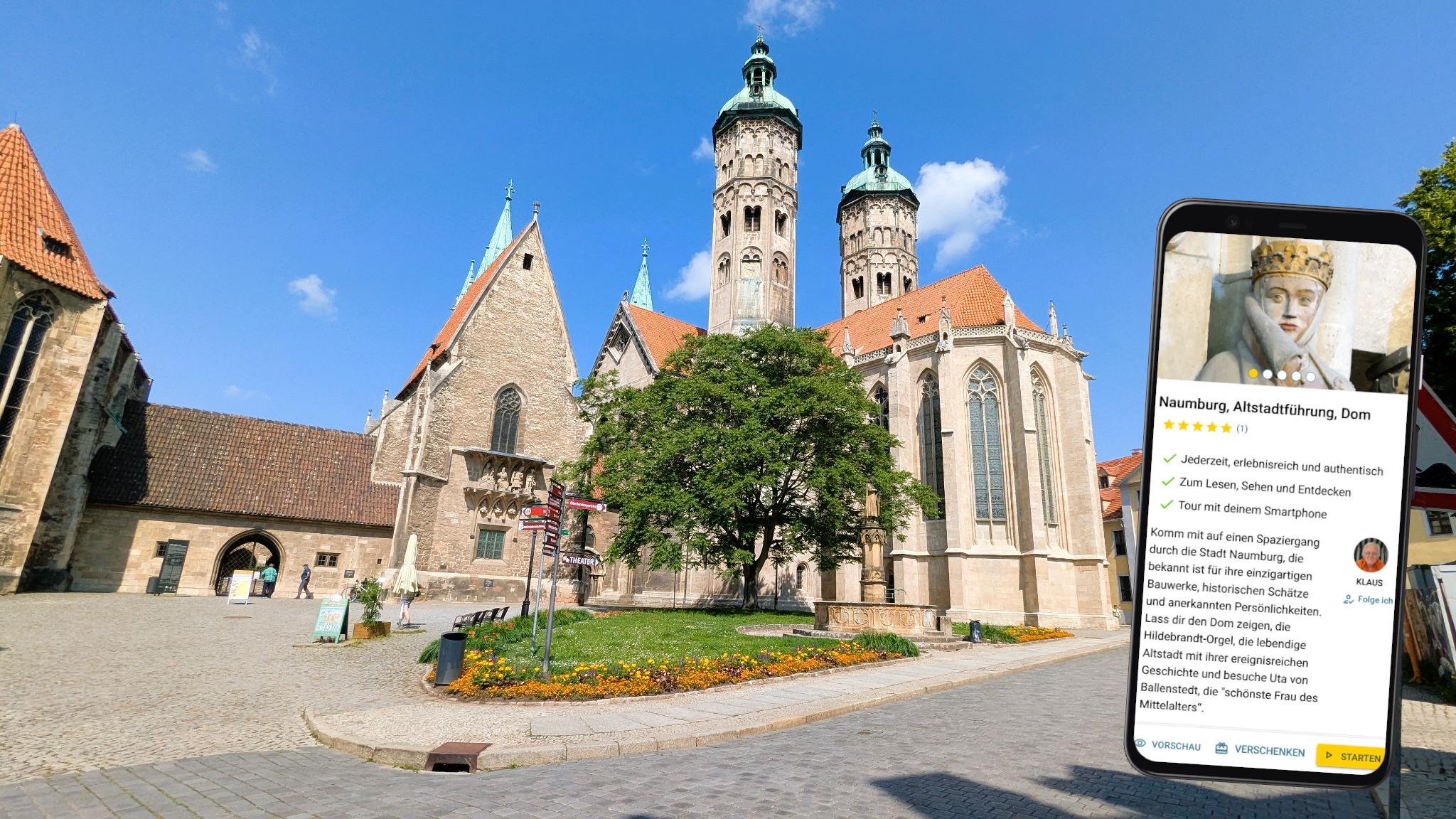 naumburg saale individuelle stadtführung auf eigene faust