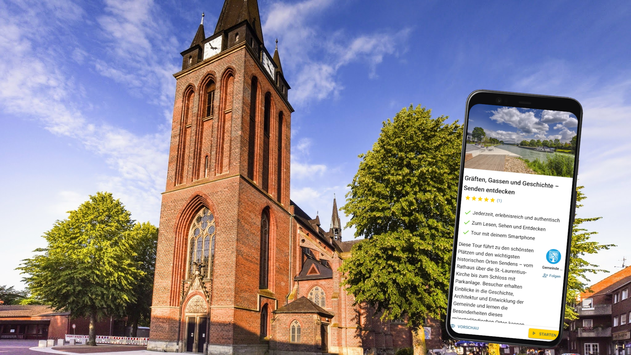 senden indaividuelle stadtführung mit dem smartphone