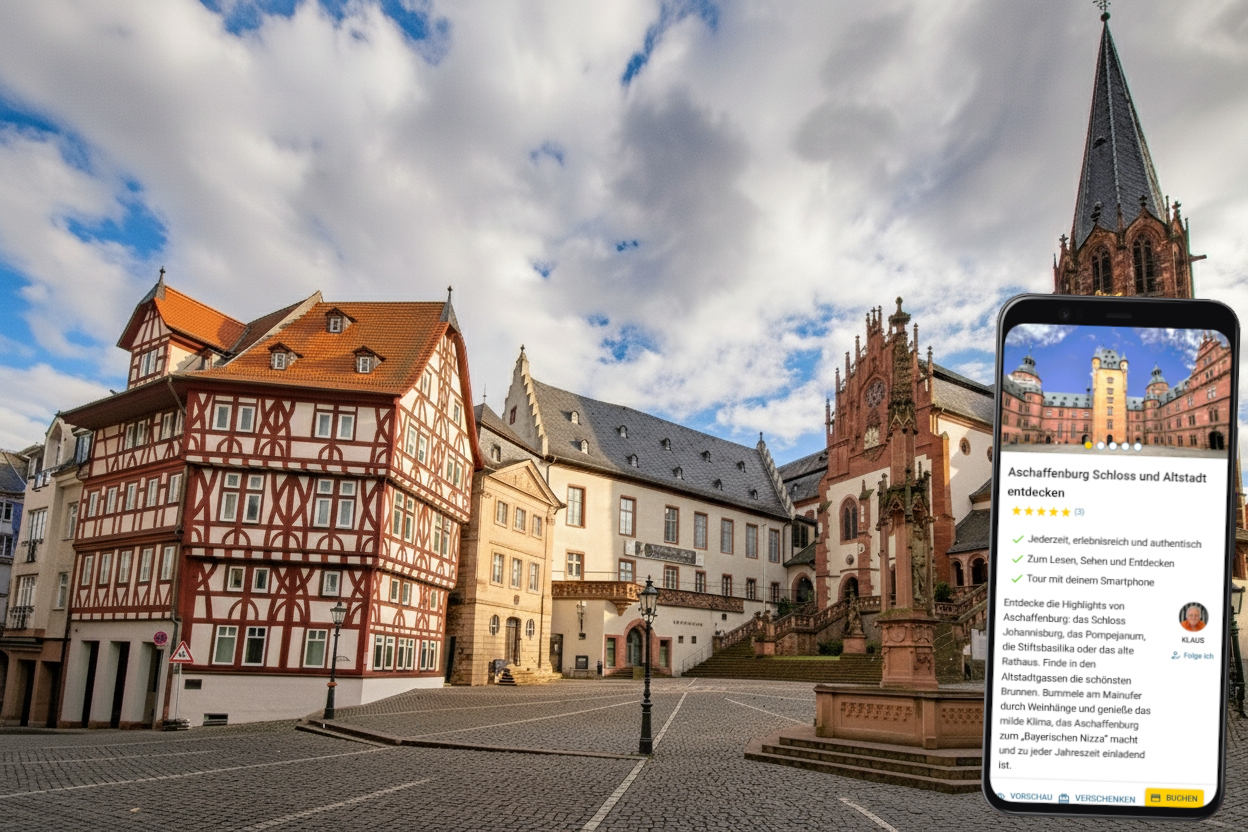 aschaffenburg individuelle stadtführung mit dem eigenen smartphone