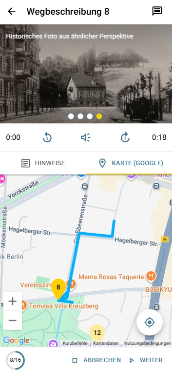 berlin kreuzberg stadtrallye schüler - hinterhöfe kiez - wegbeschreibung