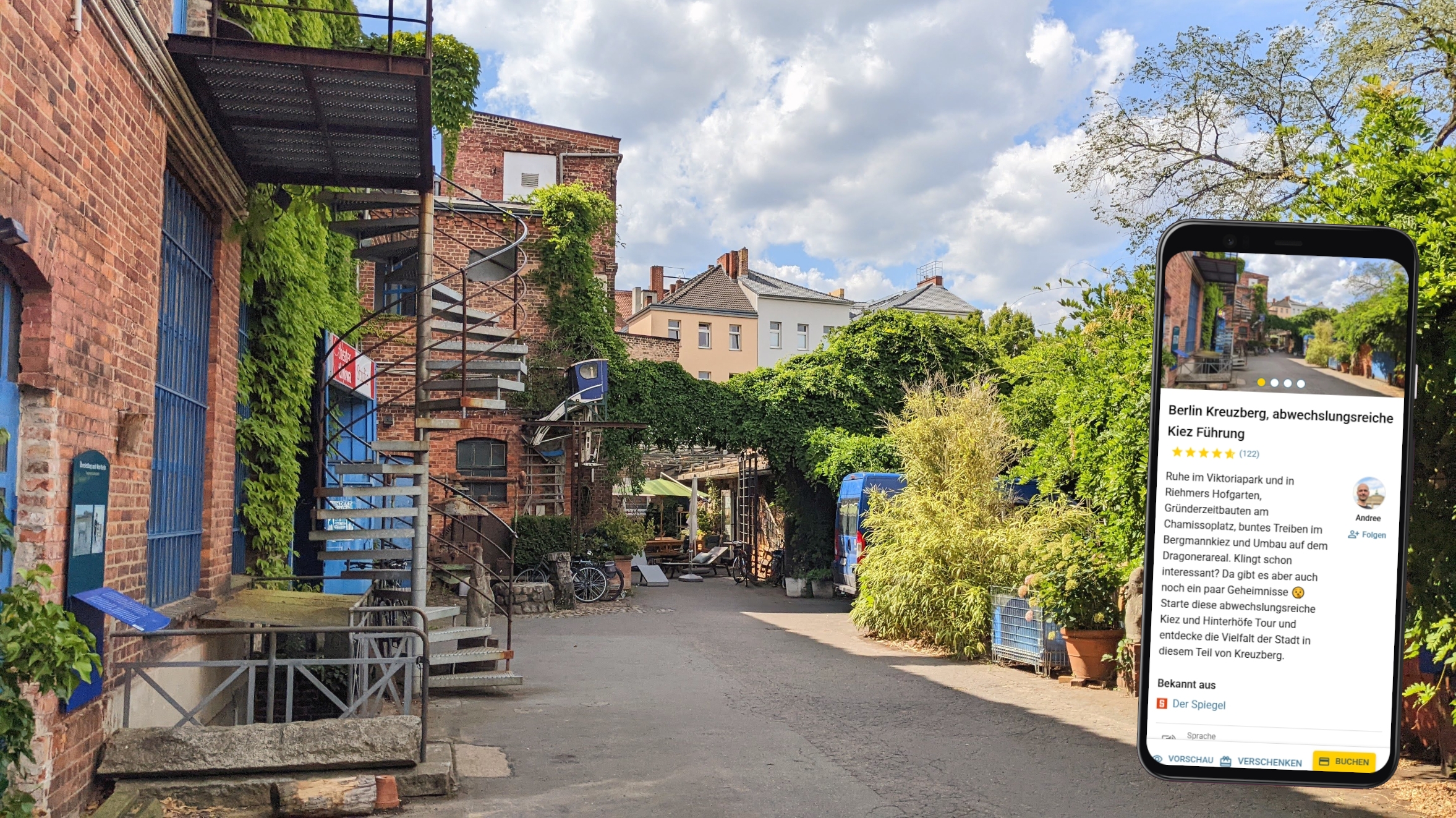 Berlin Kreuzberg auf eigene Faust - Die digitale Stadtführung durch Kiez und Hinterhöfe