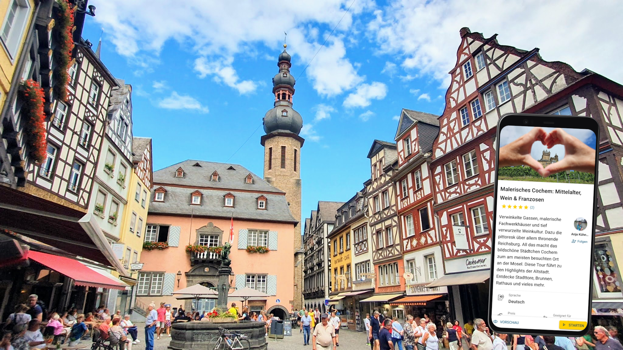 cochem individuelle stadtführung auf eigene faust